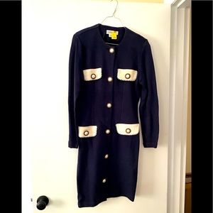 Vintage Women’s Outlander Dress Large Navy
